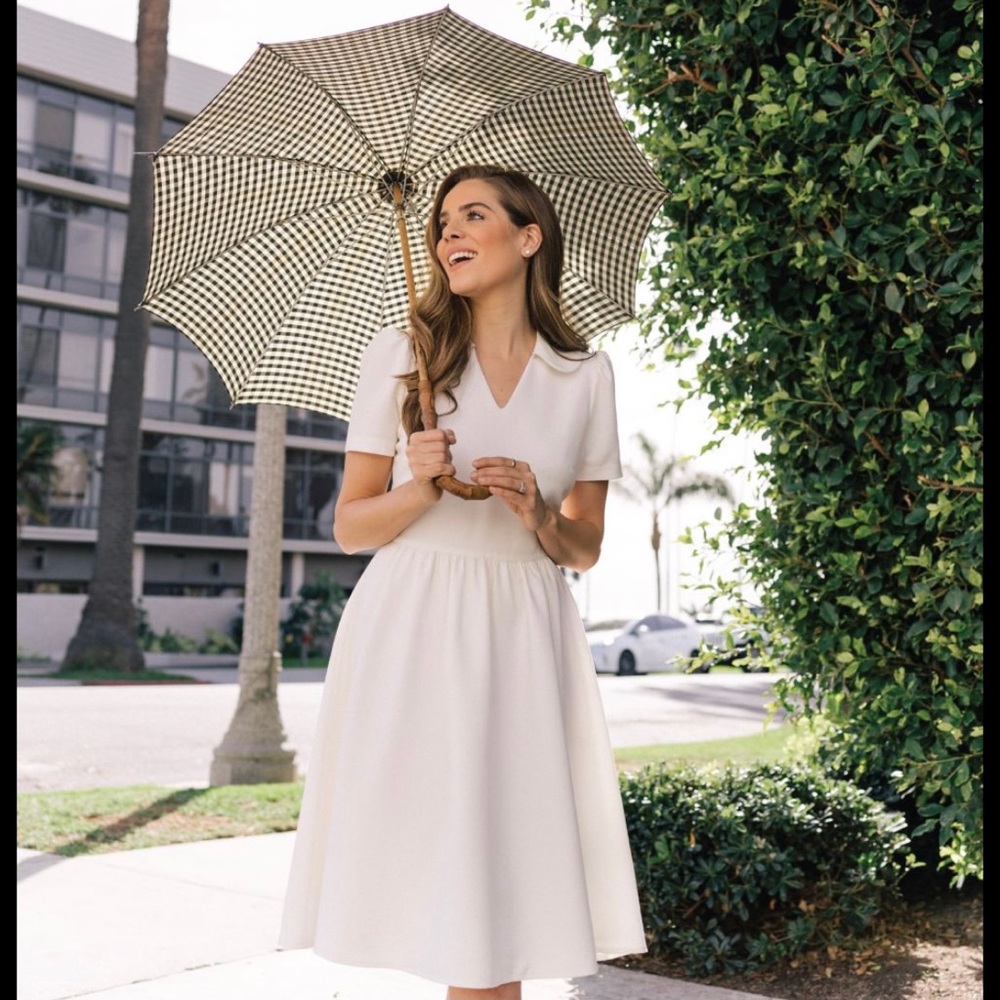 Gal Meets Glam ‘Alison’ White Fit and Flare Dress